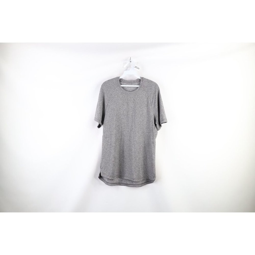 Stori Mens Size Small Icon Tech Running Jogging Yoga Short Sleeve T-Shirt Gray